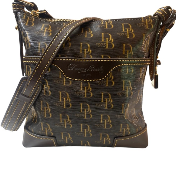 Dooney & Bourke DB1975 Letter Carrier with Signature Leather w/COA - Picture 1 of 7